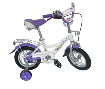 Велосипед 12" SAFARI Flora GT7879 2-х колесный, пер/зад тормоз, багажник, фиолетовый