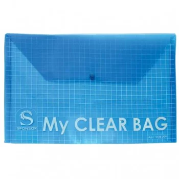 папка-конверт с кнопкой MY CLEAR BAG А5 140мкм