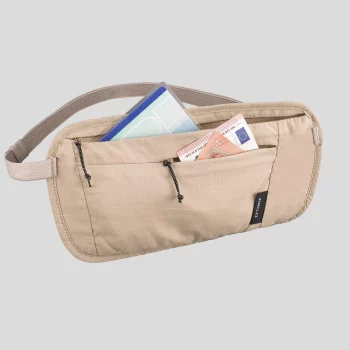 Secured bumbag _PIPE_ TRAVEL - Beige - No Size By FORCLAZ | Decathlon