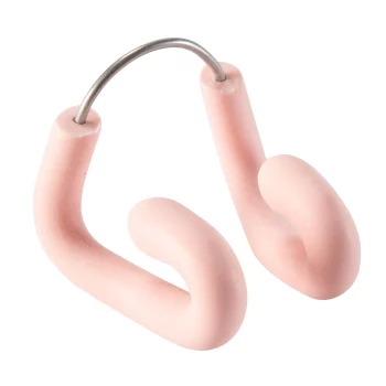 Swimming Adjustable Stainless Steel-Latex Nose Clip - Pastel Pink By NABAIJI | Decathlon