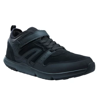 Actiwalk Easy Leather Men's Active Walking Shoes - black - UK 10.5 - EU 45 By NEWFEEL | Decathlon
