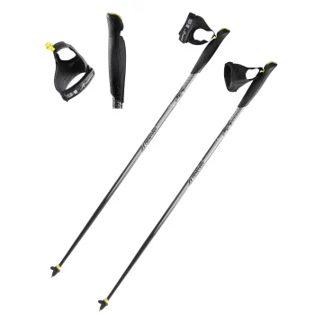 NW P100 Nordic Walking Poles - black/grey - 120cm By NEWFEEL | Decathlon