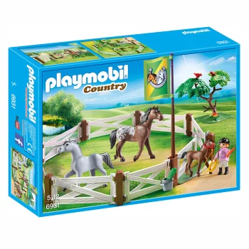 Конструктор Playmobil Конный клуб: Загон для лошадей(6931pm)